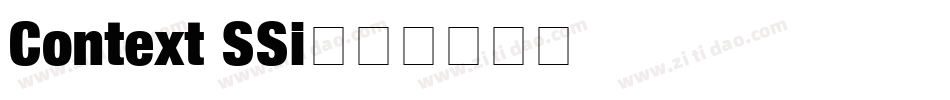 Context SSi字体转换
